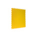 Yellow SupraTile textured PVC garage floor tile with dovetail interlocking edges