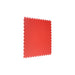 Red SupraTile textured PVC garage floor tile with T-Joint interlocking edges