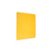 Yellow SupraTile textured PVC garage floor tile with T-Joint interlocking edges