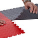 Interlocking PVC Garage Floor Tiles Showing The T-Joint Function