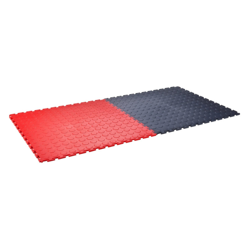 SupraTile Coin Floor Tiles Showing Black And Red 