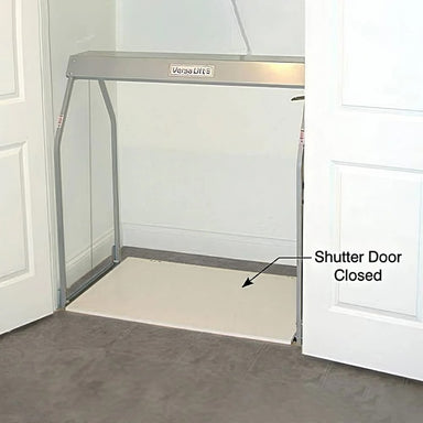 Versa Lift Attic Automatic Shutter With Door Closed