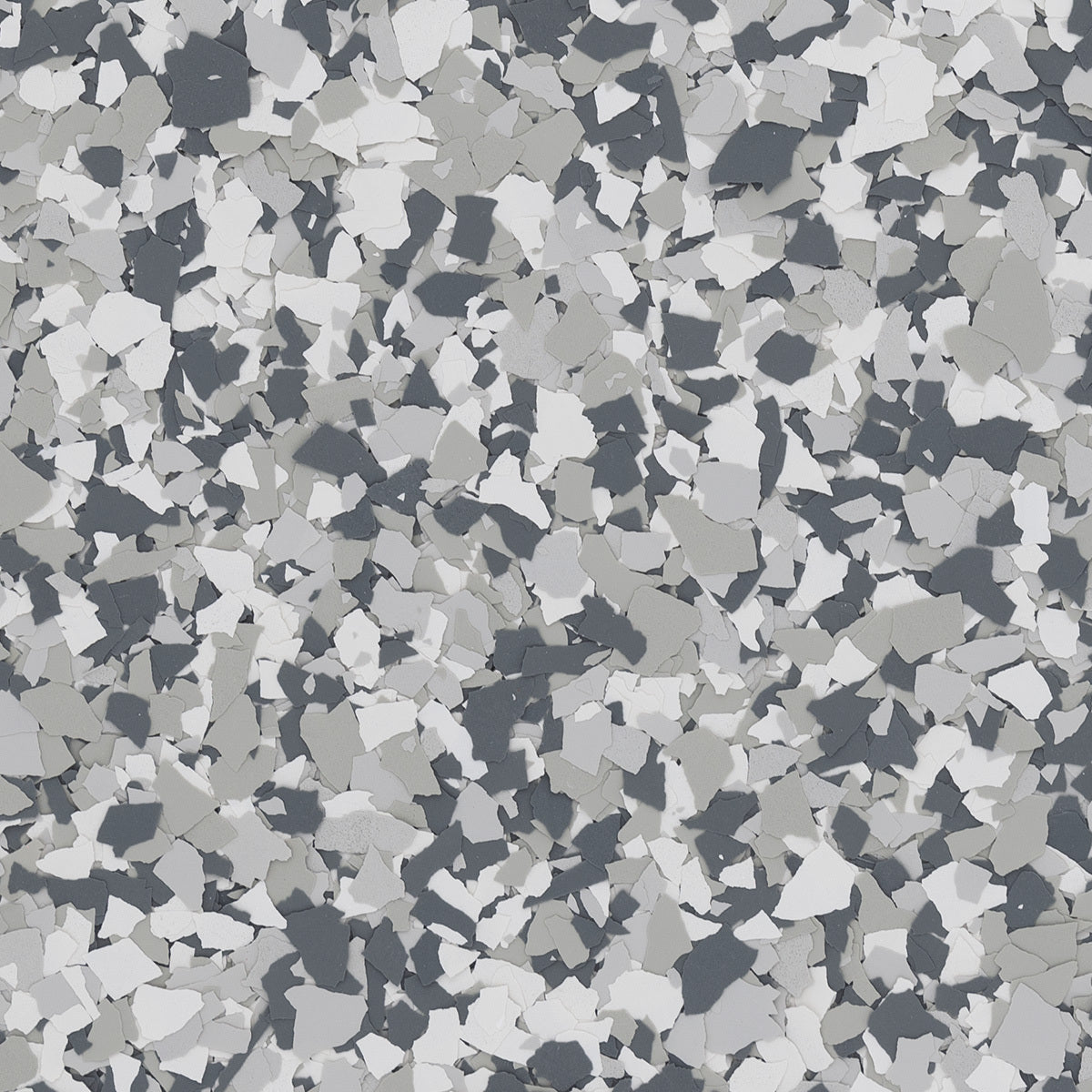 ArmorPoxy ArmorClad Full Broadcast epoxy floor kit in Gravel flake blend close up