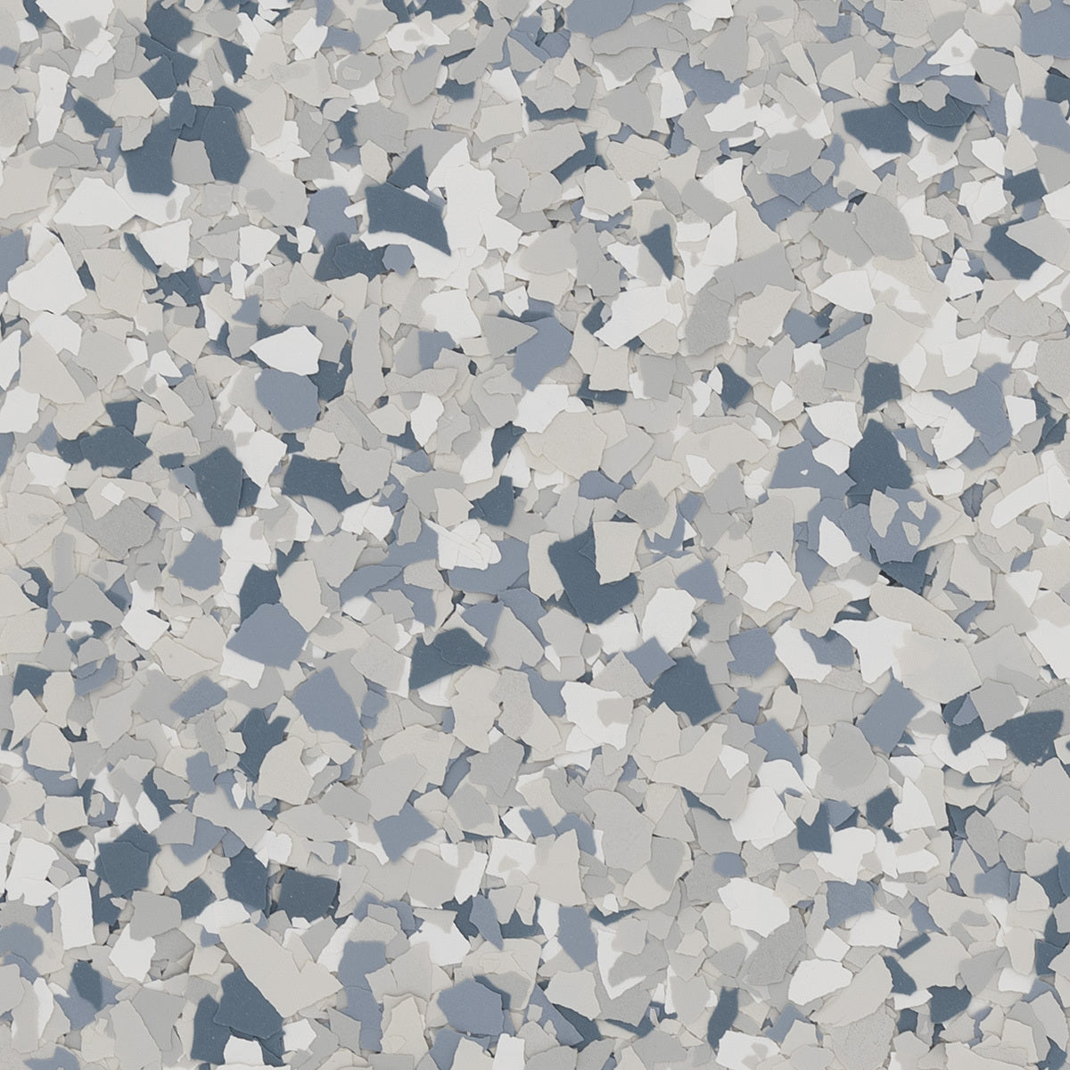ArmorPoxy ArmorClad Full Broadcast epoxy floor kit in Tidal Wave flake blend close up