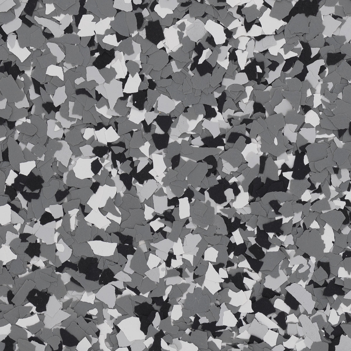 ArmorPoxy ArmorClad Full Broadcast epoxy floor kit in Wombat flake blend close up