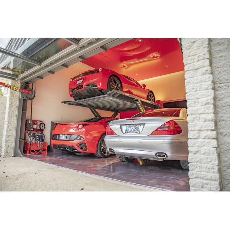 2 Car Garage Turned 3 Car Garage With BendPak Autostacker A6W