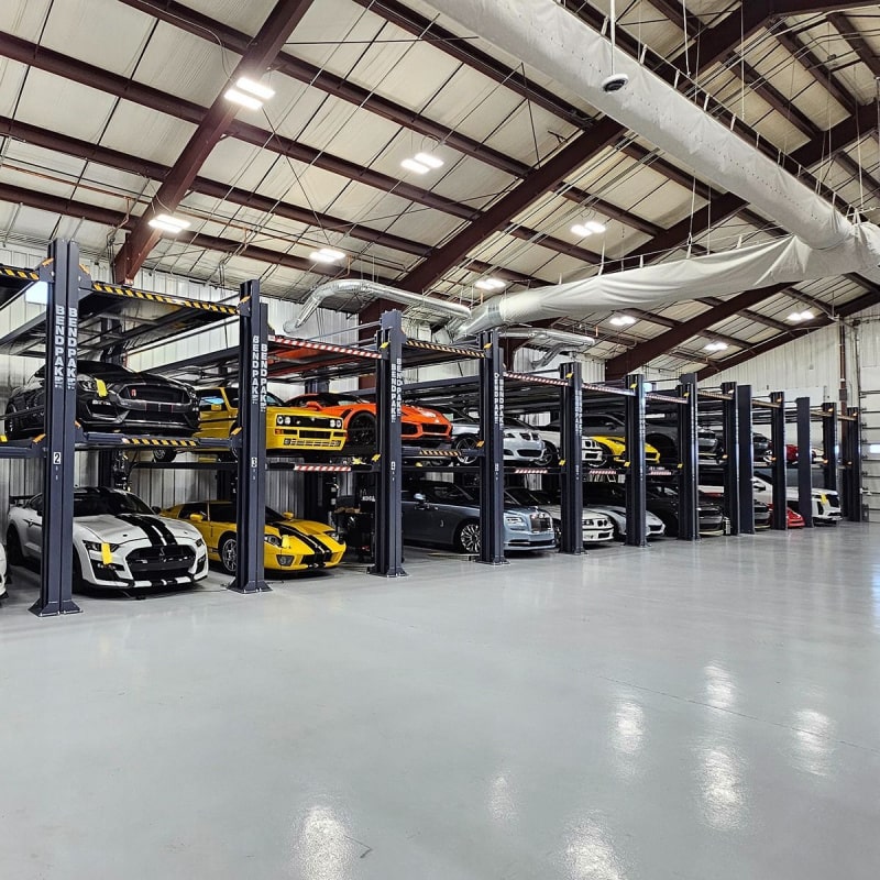 bendpak 3 car lift height parking lift for car storage