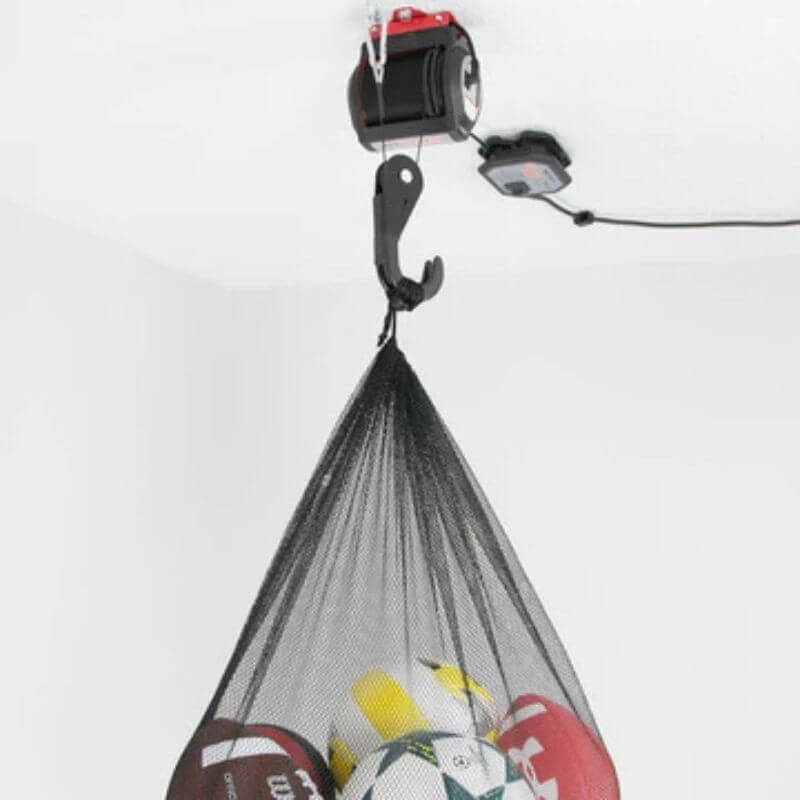 garage smart compact lifting hook sports ball bag