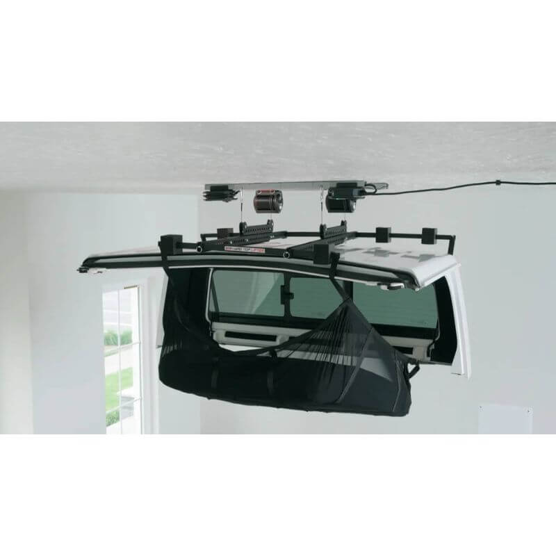 garage smart hardtop lifter jeep gladiator hoist view
