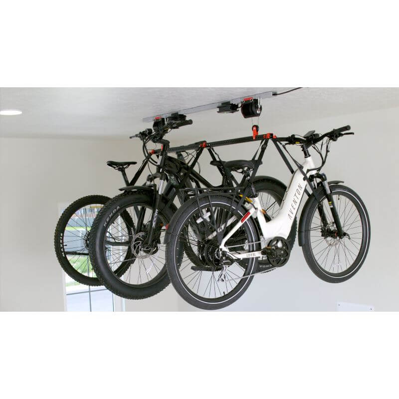 garage smart lift mylifter hoist multi bike setup