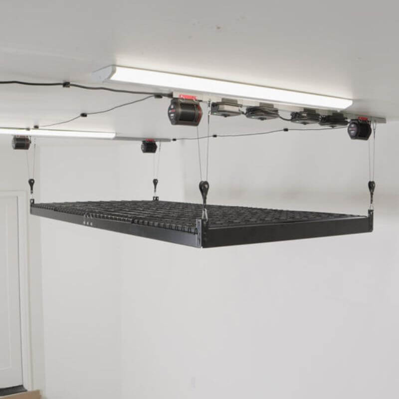 garage smart lift platform motorized ceiling mount 4x8