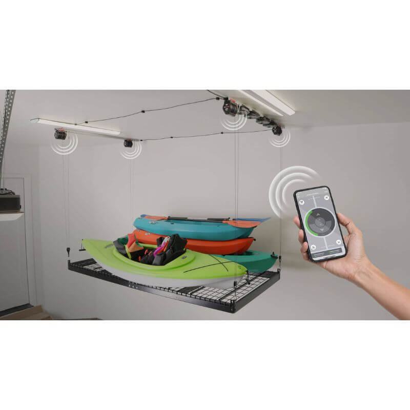 garage smart lift platform smartphone app control 4x8