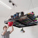 garage smart platform storage hooks ski gear helmet