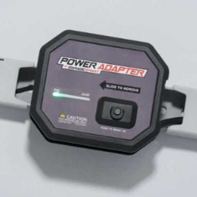 garage smart power adapter mounted rail