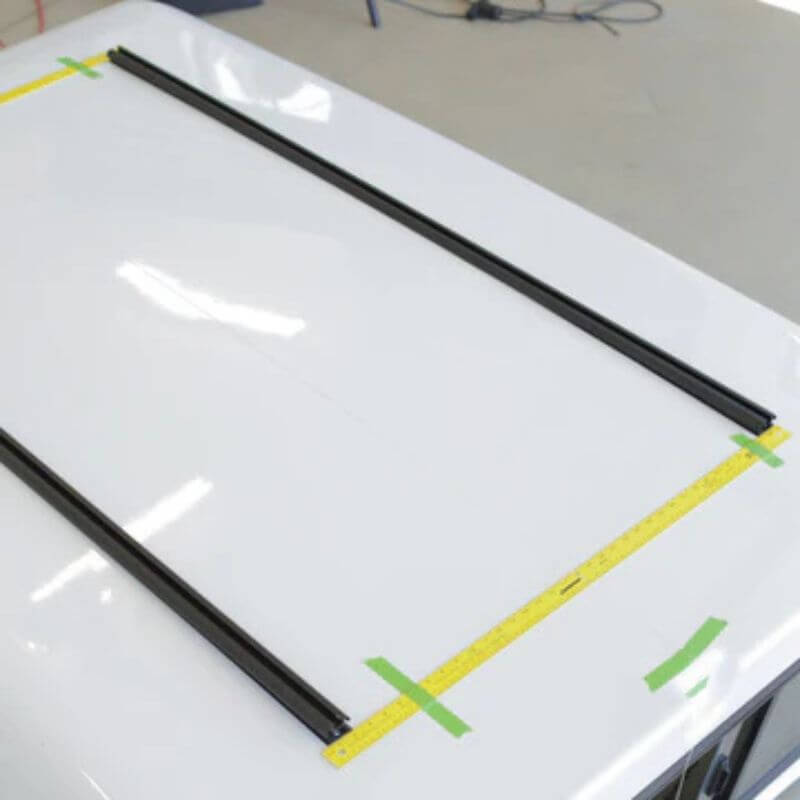 garage smart truck top roof rails installation measuring