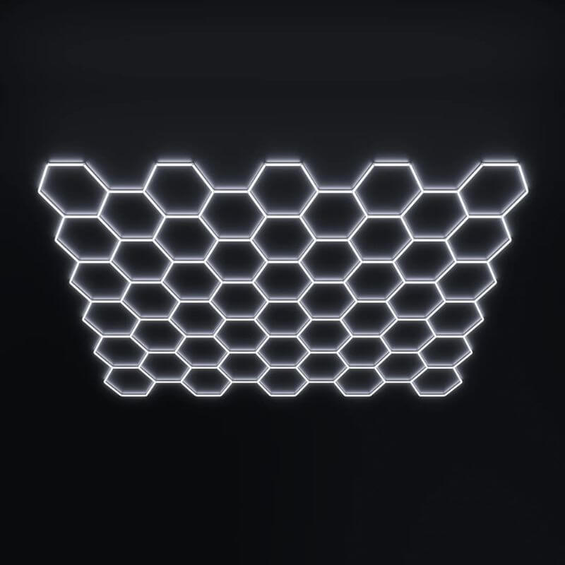 hexglow 50 hexagon led ceiling light 6500k cool white