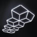 hexglow diamond hexagon garage lights custom ceiling design