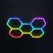 hexglow hexagon led ceiling light rgb 5 pack
