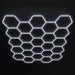 hexglow hexagon led garage lights 25 pack large