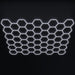 hexglow large hexagon garage lights 6500k 50 pack