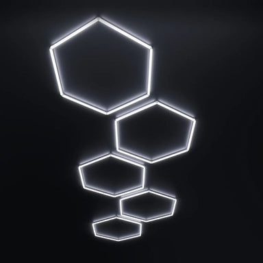 hexglow large individual hexagon led lights 6500k