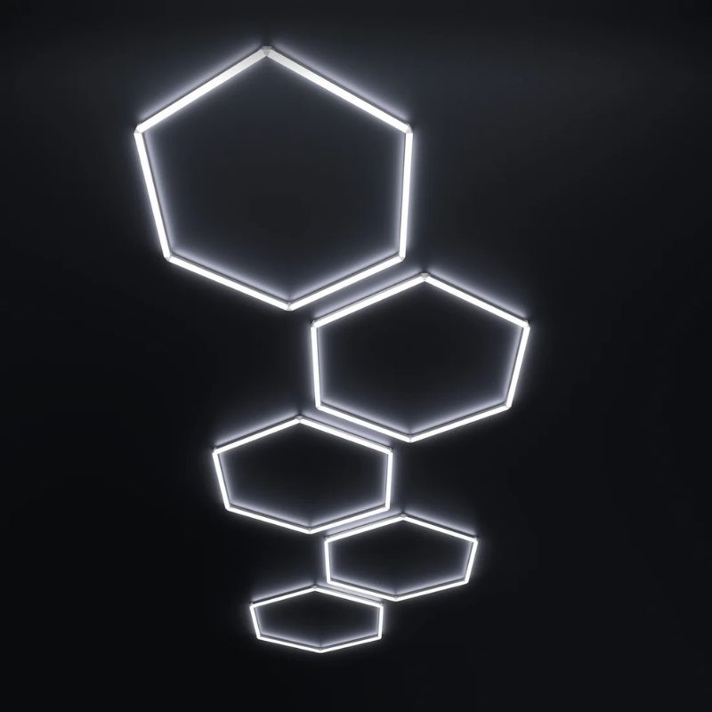 hexglow large individual hexagon led lights 6500k