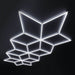 hexglow starburst hexagon garage lights custom ceiling design