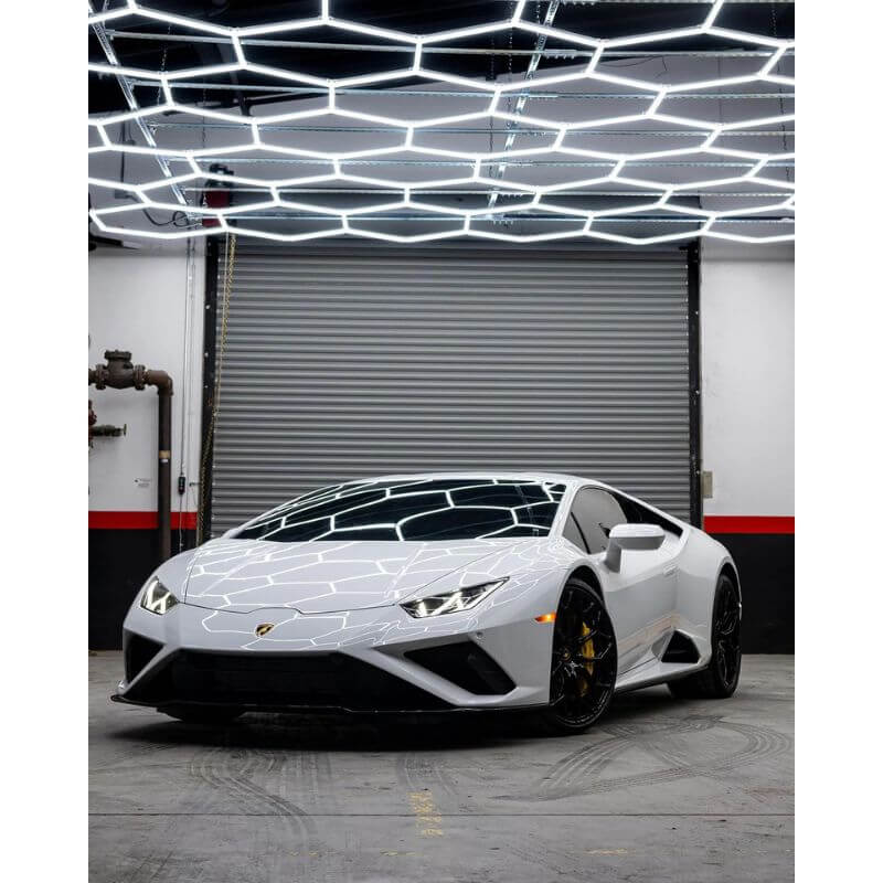 hexglow suspended hexagon led ceiling light panel