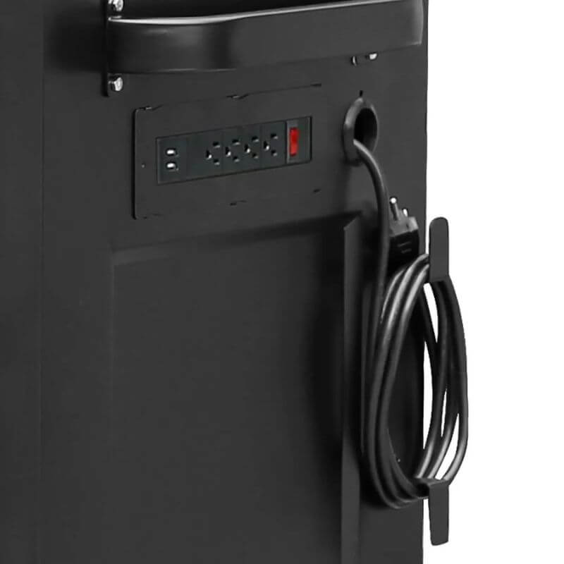 montezuma 36 tool box power strip and cord wrap