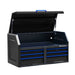 montezuma 46 x 24 inch tool chest black open right view