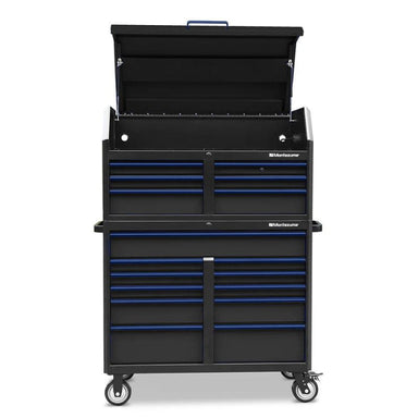 montezuma 46 x 24 inch tool combo black front closed view
