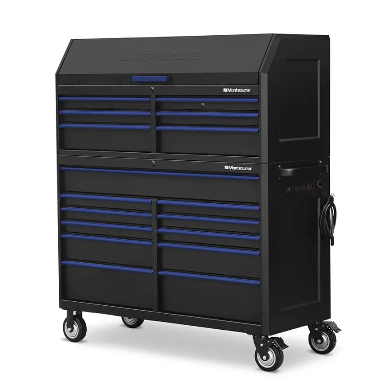 montezuma 56x24 tool chest combo closed