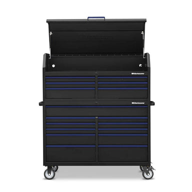 montezuma 56x24 tool chest combo open