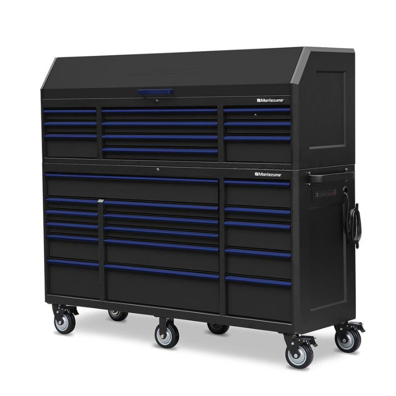 montezuma 72 inch 26 drawer tool chest combo right profile