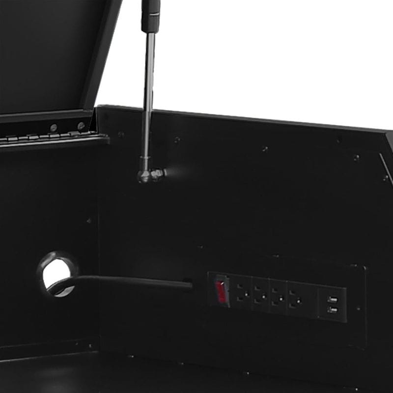 montezuma 72 x 24 tool chest internal power outlet