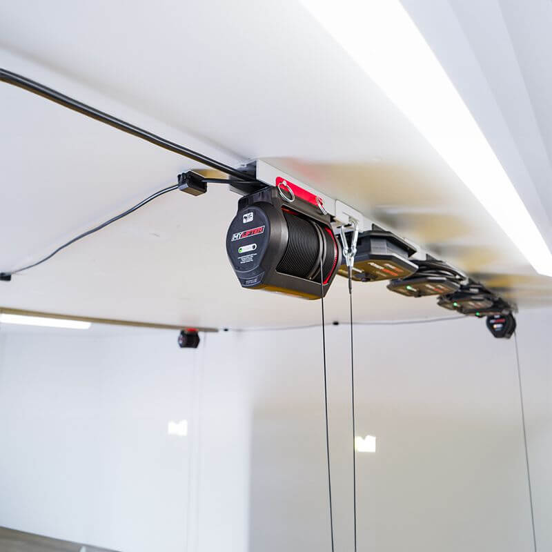 my lifter motorized hoist on garage smart track