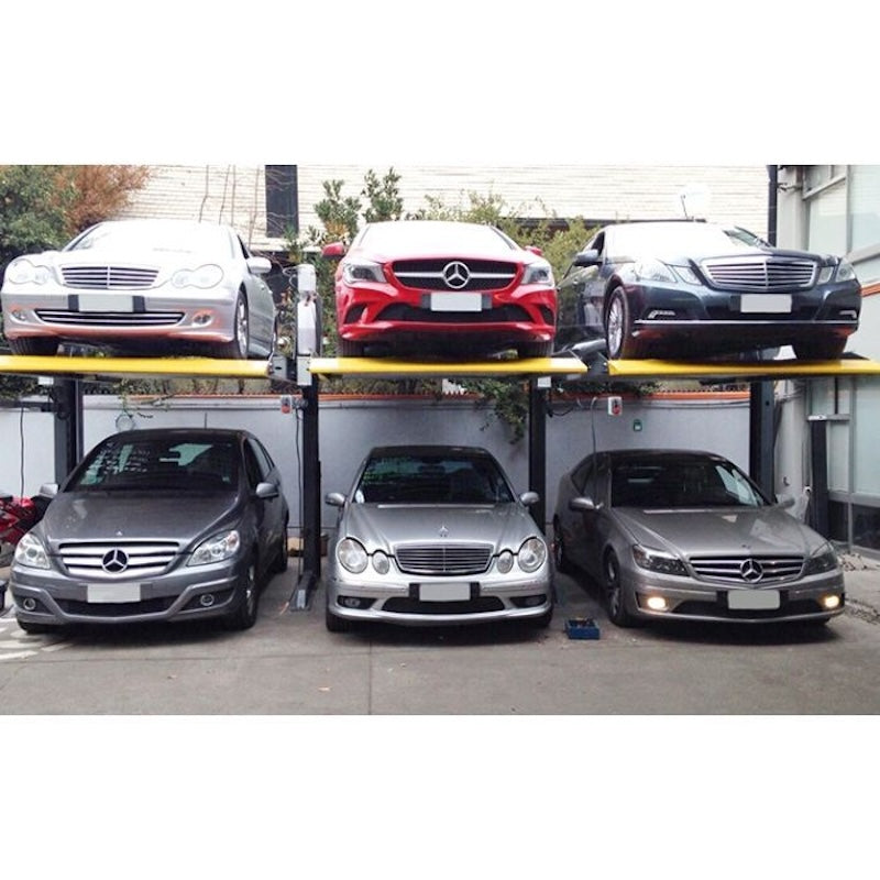 Outdoor Parking Doubled With BendPak 2 Post Parking Lift PL-6000DC