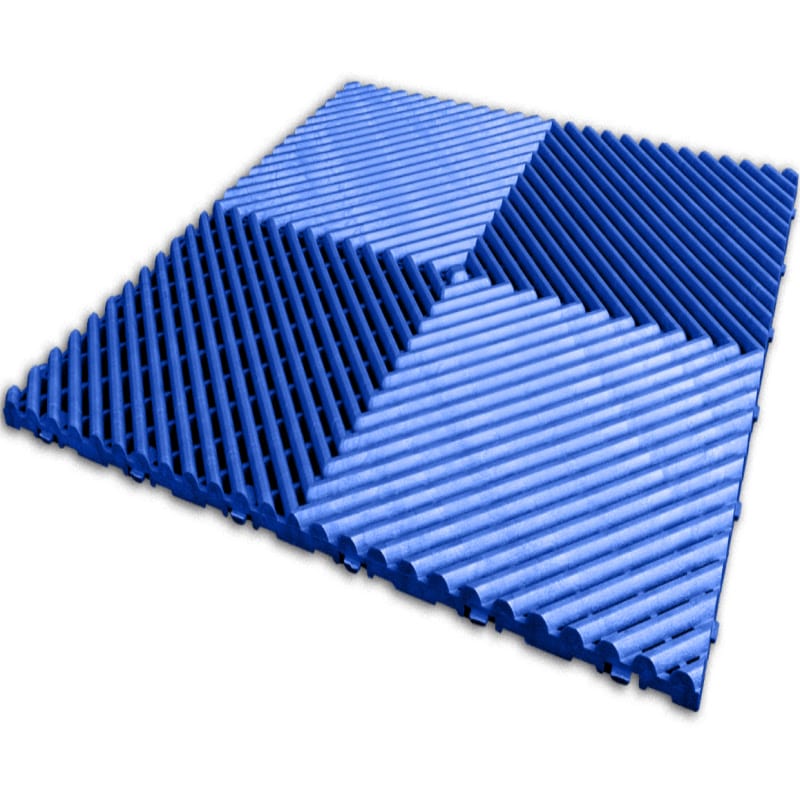 RaceDeck Free-Flow XLC Flooring Tiles in Royal Blue