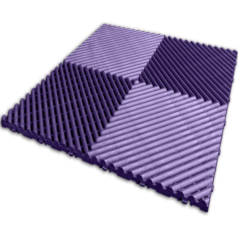 RaceDeck Free-Flow XLC Flooring Tiles in Royal Purple