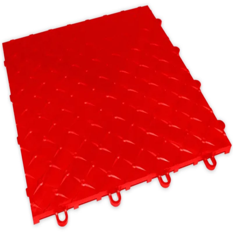 RaceDeck Max Garage Floor Tiles in Red
