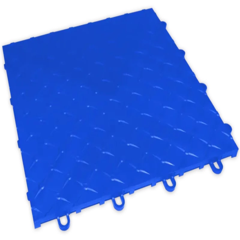 RaceDeck Max Garage Floor Tiles in Royal Blue
