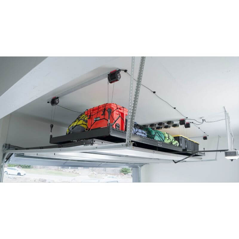smarter home garage lift heavy duty overhead rack 4x8