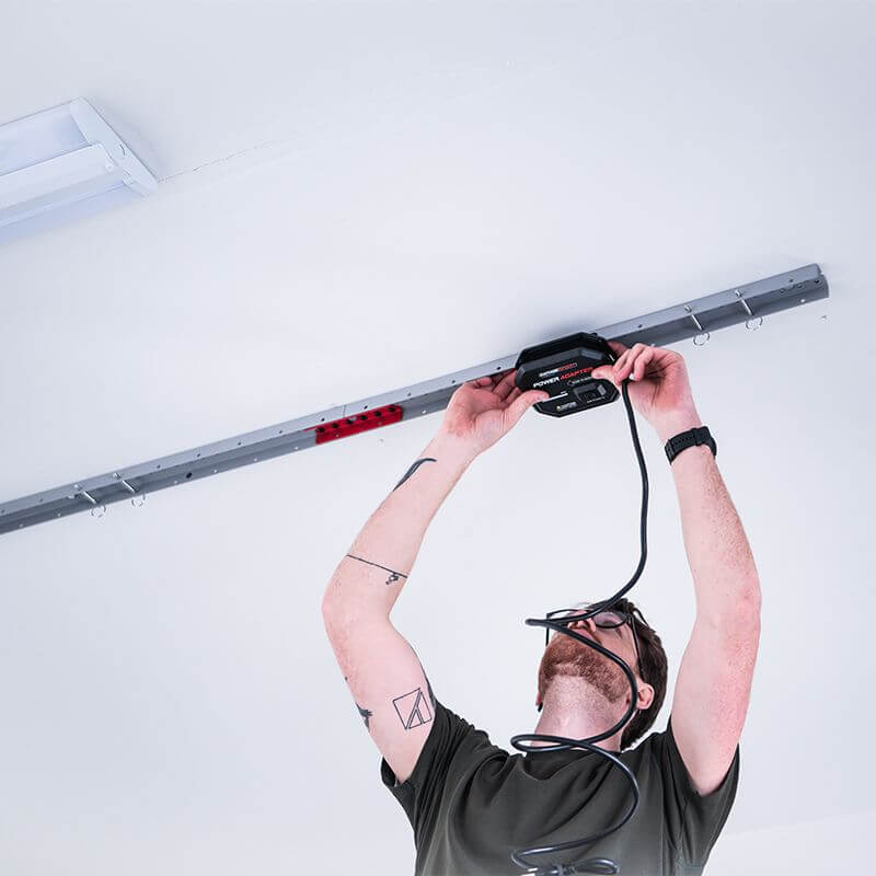 smarter home smart track installation garage ceiling