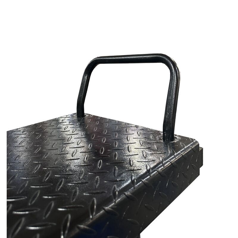 tux sp 6k ss 6000 lb single post storage lift closeup